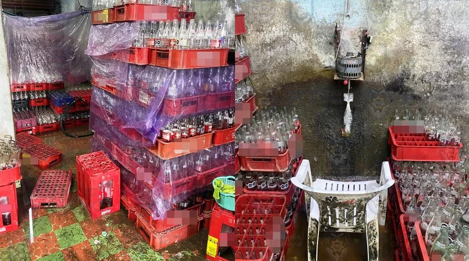 Encuentran otra fábrica de Coca-Cola pirata en el Estado de México.