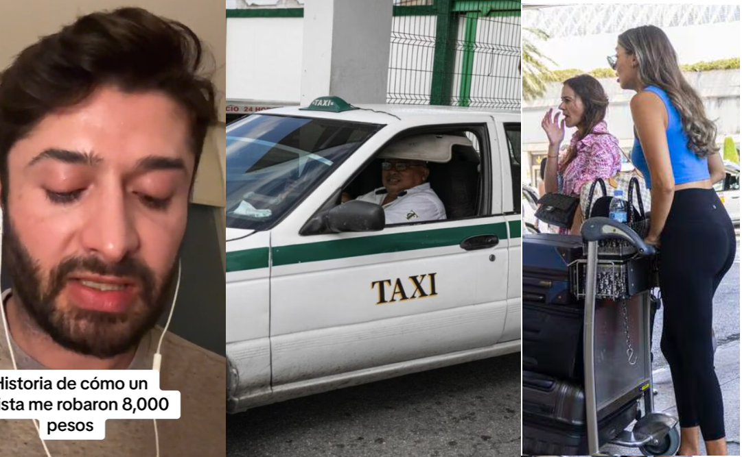 Taxistas le roban 8 mil pesos a turista en Cancún